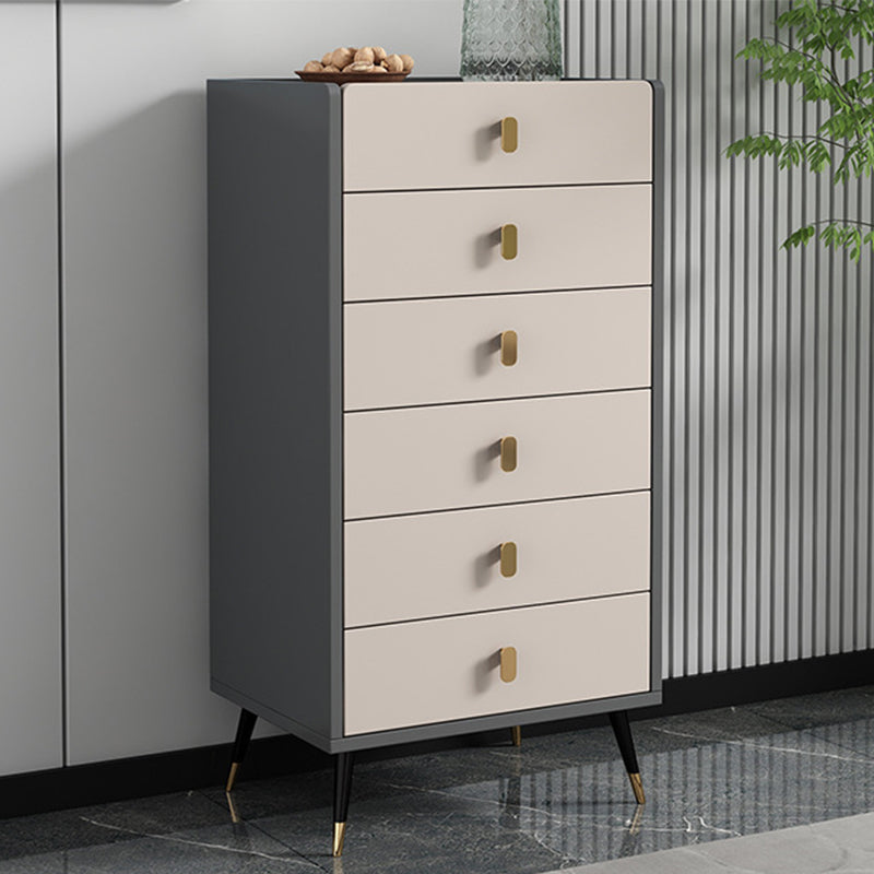15.74" Wide Modern Accent Chest with Soft Close Drawers Wood Chest Champagne 6 Clearhalo 'Cabinets & Chests' 'cabinets_chests' 'furn' 'furn_cabinets_chests' 'Furniture' 'Living Room Furniture' 5682546