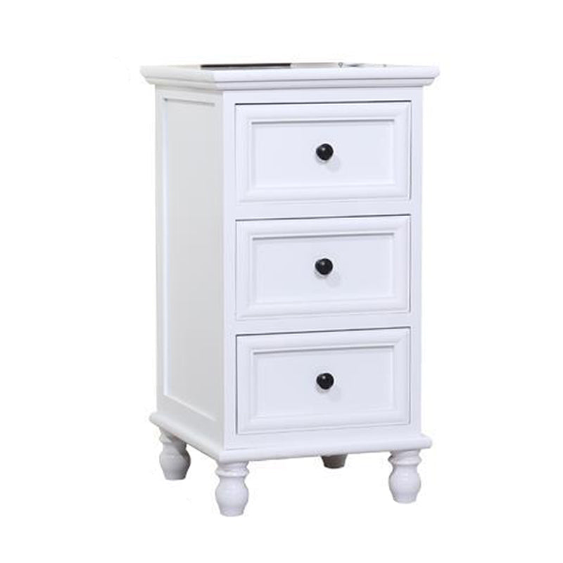 Solid Wood Accent Chest with Drawers 13.77" Wide Chest with Bun Feet White 3 Clearhalo 'Cabinets & Chests' 'cabinets_chests' 'furn' 'furn_cabinets_chests' 'Furniture' 'Living Room Furniture' 5682563