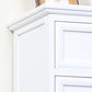 Solid Wood Accent Chest with Drawers 13.77" Wide Chest with Bun Feet Clearhalo 'Cabinets & Chests' 'cabinets_chests' 'furn' 'furn_cabinets_chests' 'Furniture' 'Living Room Furniture' 5682564