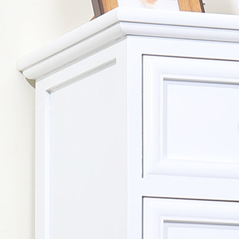 Solid Wood Accent Chest with Drawers 13.77" Wide Chest with Bun Feet Clearhalo 'Cabinets & Chests' 'cabinets_chests' 'furn' 'furn_cabinets_chests' 'Furniture' 'Living Room Furniture' 5682564