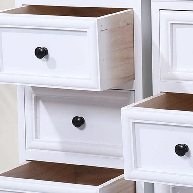 Solid Wood Accent Chest with Drawers 13.77" Wide Chest with Bun Feet Clearhalo 'Cabinets & Chests' 'cabinets_chests' 'furn' 'furn_cabinets_chests' 'Furniture' 'Living Room Furniture' 5682566