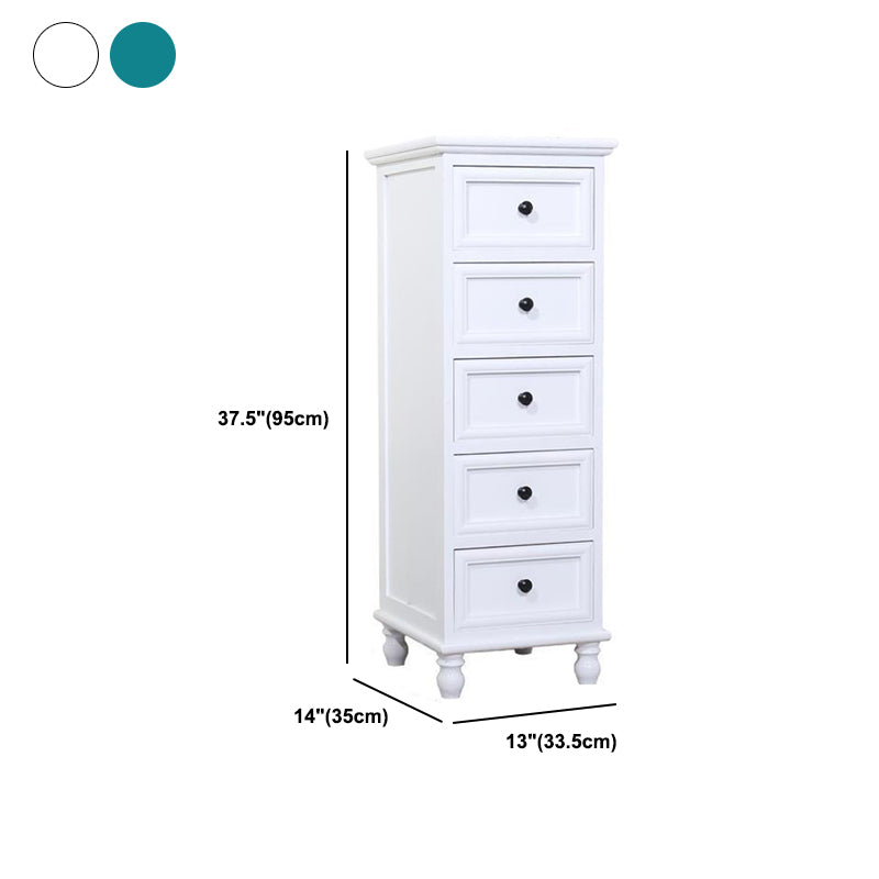 Solid Wood Accent Chest with Drawers 13.77" Wide Chest with Bun Feet Clearhalo 'Cabinets & Chests' 'cabinets_chests' 'furn' 'furn_cabinets_chests' 'Furniture' 'Living Room Furniture' 5682573
