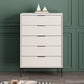 Modern Accent Chest with Soft Close Drawers 15.74" Wide Pine Chest