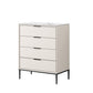 Modern Accent Chest with Soft Close Drawers 15.74" Wide Pine Chest