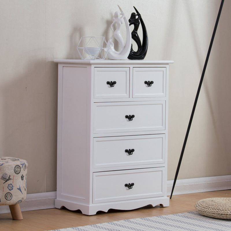 Cassa di accento in legno massiccio con cassetti da 11,81 "petto rettangolo largo