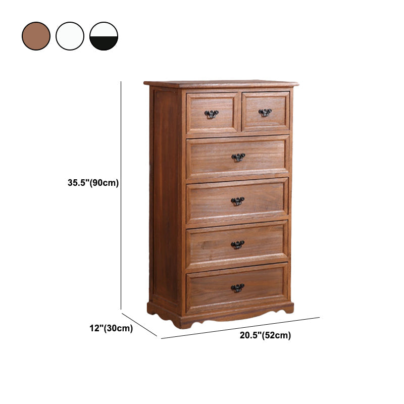 Solid Wood Accent Chest with Drawers 11.81" Wide Rectangle Chest