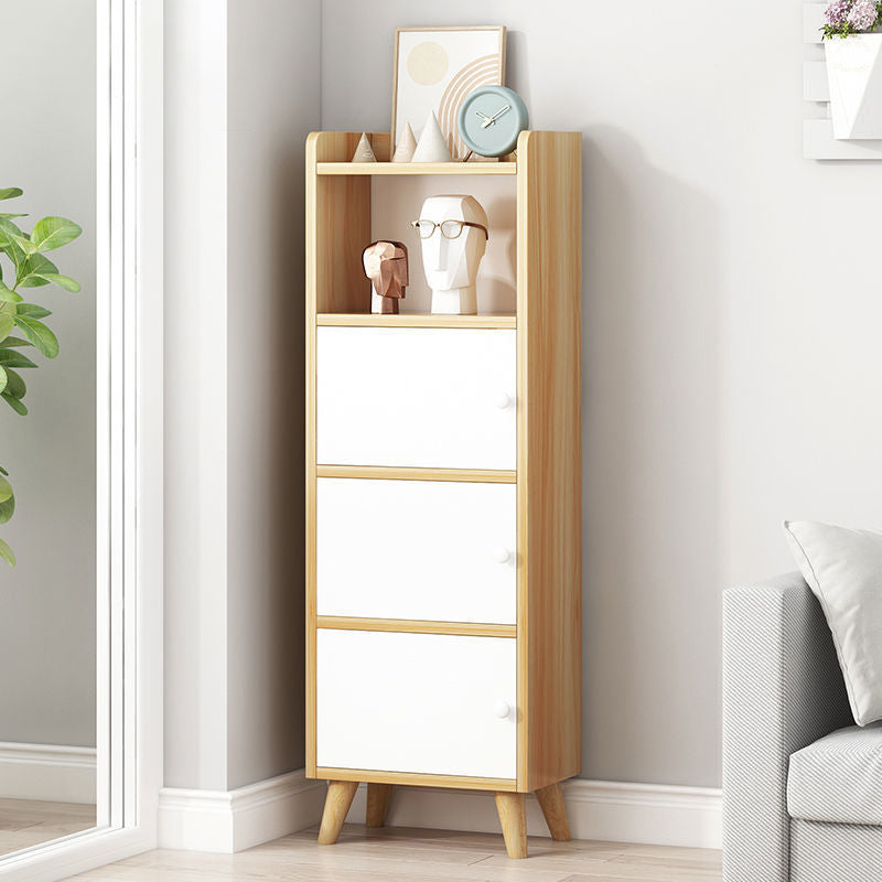 9.84" Wide Accent Cabinet Rectangle Contemporary Wooden Storage Cabinet