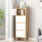 9.84" Wide Accent Cabinet Rectangle Contemporary Wooden Storage Cabinet