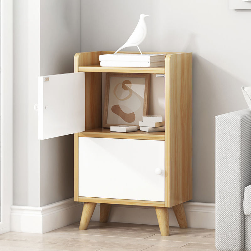 9.84" Wide Accent Cabinet Rectangle Contemporary Wooden Storage Cabinet