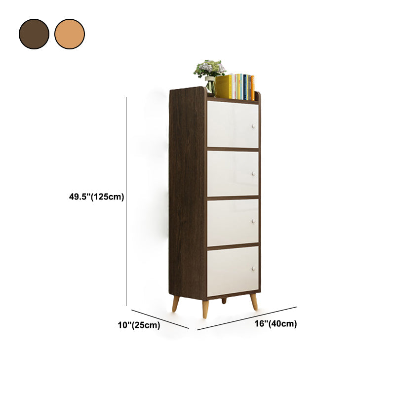 9.84" Wide Accent Cabinet Rectangle Contemporary Wooden Storage Cabinet