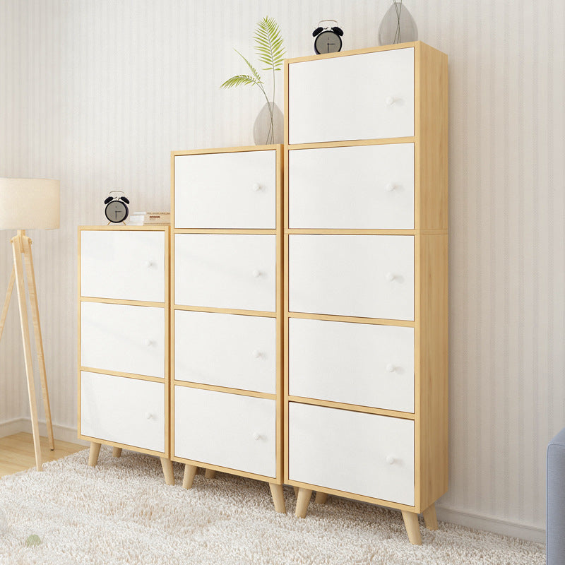 9.44" Wide Storage Cabinet with Doors Contemporary Wooden Accent Cabinet Clearhalo 'Cabinets & Chests' 'cabinets_chests' 'furn' 'furn_cabinets_chests' 'Furniture' 'Living Room Furniture' 5682814