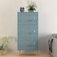 9.44" Wide Storage Cabinet with Doors Contemporary Wooden Accent Cabinet Blue 3 Clearhalo 'Cabinets & Chests' 'cabinets_chests' 'furn' 'furn_cabinets_chests' 'Furniture' 'Living Room Furniture' 5682827