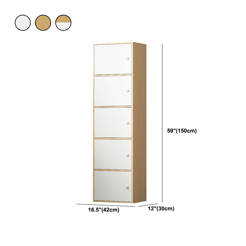 Contemporary Rectangle Wood With Doors and Knobs Accent Cabinet Clearhalo 'Cabinets & Chests' 'cabinets_chests' 'furn' 'furn_cabinets_chests' 'Furniture' 'Living Room Furniture' 5682921