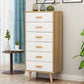 Wood Accent Chest with Straight Legs Rectangle 15.74" Wide Chest 6 Natural Clearhalo 'Cabinets & Chests' 'cabinets_chests' 'furn' 'furn_cabinets_chests' 'Furniture' 'Living Room Furniture' 5682927