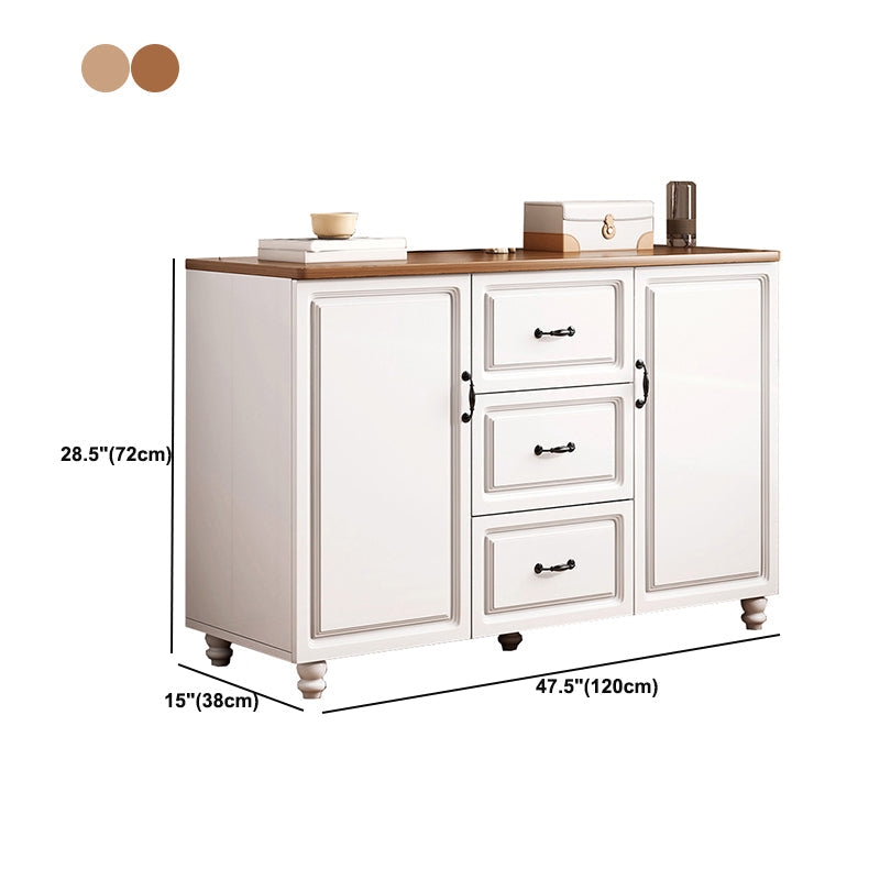 Wood Accent Cabinet with Drawers 14.96" Wide Modern Standard Side Cabinet Clearhalo 'Cabinets & Chests' 'cabinets_chests' 'furn' 'furn_cabinets_chests' 'Furniture' 'Living Room Furniture' 5682989