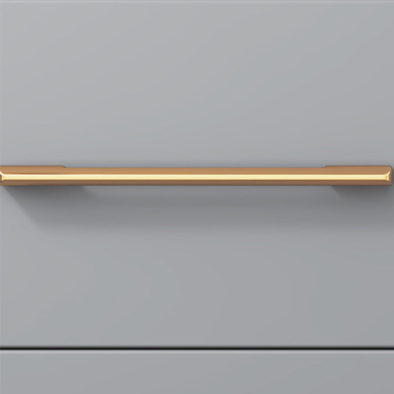 Coffre d'accent moderne de 15,75 pouces de large avec des tiroirs fermés doux en gris