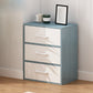 11.81" Wide Modern Accent Chest with Drawers Wooden Chest on Wheels
