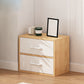11.81" Wide Modern Accent Chest with Drawers Wooden Chest on Wheels