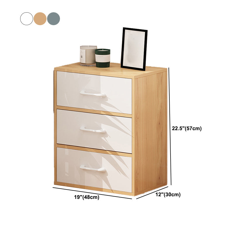 11.81" Wide Modern Accent Chest with Drawers Wooden Chest on Wheels