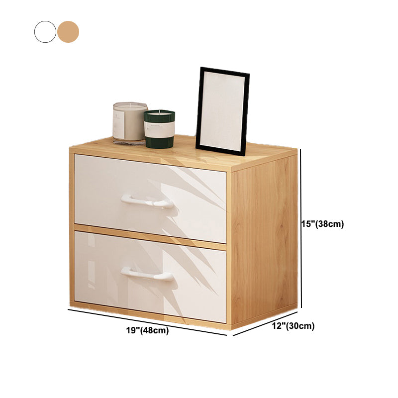 11.81" Wide Modern Accent Chest with Drawers Wooden Chest on Wheels