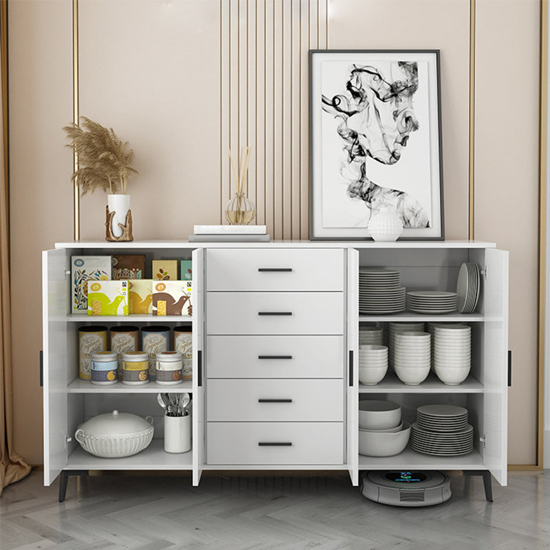 37.40" H Modern Accent Chest Wooden Side Cabinet with 5 Drawers Clearhalo 'Cabinets & Chests' 'cabinets_chests' 'furn' 'furn_cabinets_chests' 'Furniture' 'Living Room Furniture' 5683095
