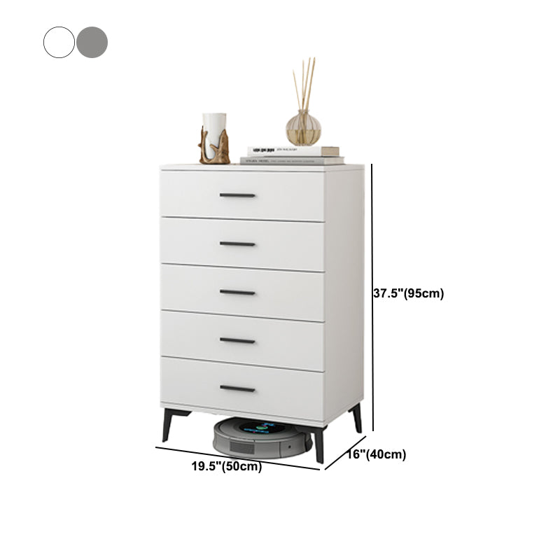 37.40" H Modern Accent Chest Wooden Side Cabinet with 5 Drawers Clearhalo 'Cabinets & Chests' 'cabinets_chests' 'furn' 'furn_cabinets_chests' 'Furniture' 'Living Room Furniture' 5683102