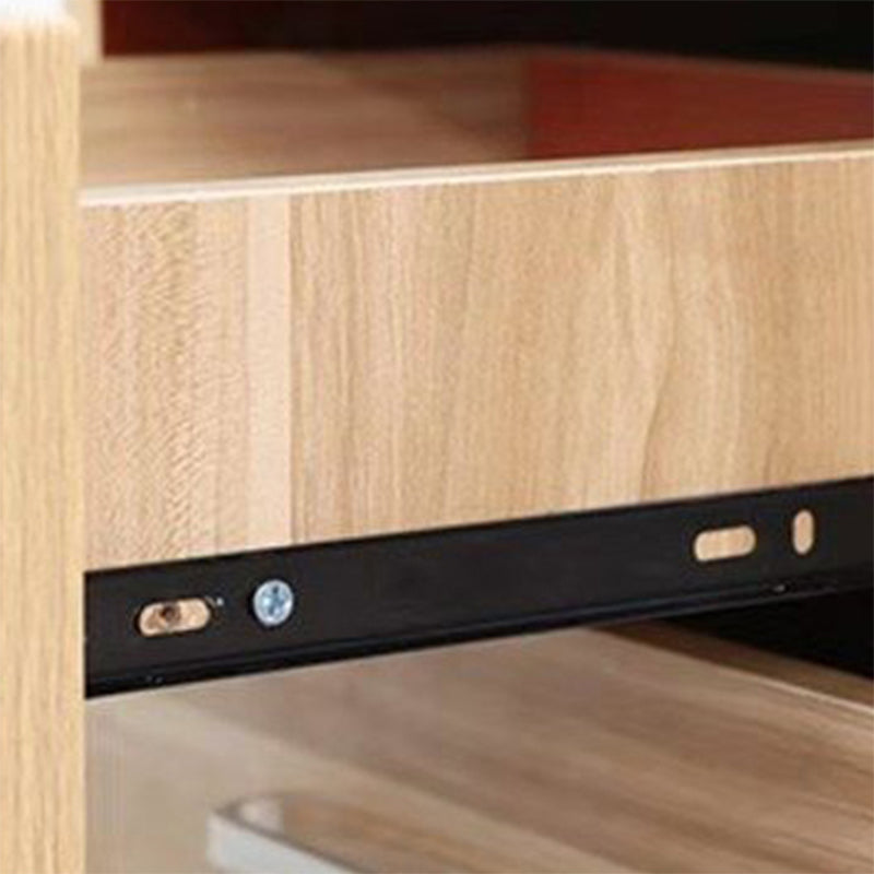 Armoire latérale moderne armoire à accent en bois avec 1 porte et 3 tiroirs