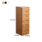 44.09 "H MODICHE MODIDE MODIDE SOLID WOOD ACCENT BESTE met 6 laden