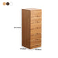 44.09 "H MODICHE MODIDE MODIDE SOLID WOOD ACCENT BESTE met 6 laden