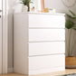 15.74" Wide Modern Wood Accent Chest Rectangle Chest with Drawers 24"L x 16"W x 35"H White 4 Clearhalo 'Cabinets & Chests' 'cabinets_chests' 'furn' 'furn_cabinets_chests' 'Furniture' 'Living Room Furniture' 5683160