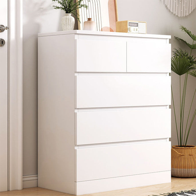 15.74" Wide Modern Wood Accent Chest Rectangle Chest with Drawers 24"L x 16"W x 35"H White 5 Clearhalo 'Cabinets & Chests' 'cabinets_chests' 'furn' 'furn_cabinets_chests' 'Furniture' 'Living Room Furniture' 5683162