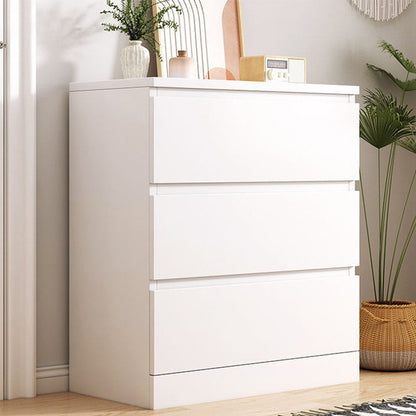 15.74" Wide Modern Wood Accent Chest Rectangle Chest with Drawers 24"L x 16"W x 28"H White 3 Clearhalo 'Cabinets & Chests' 'cabinets_chests' 'furn' 'furn_cabinets_chests' 'Furniture' 'Living Room Furniture' 5683164