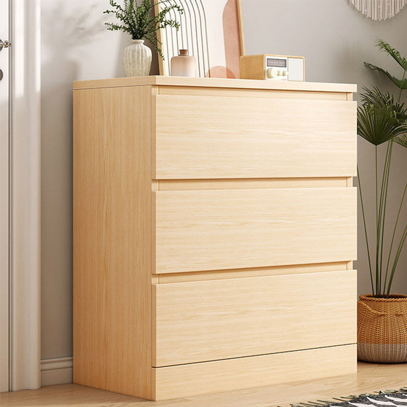 15.74" Wide Modern Wood Accent Chest Rectangle Chest with Drawers 24"L x 16"W x 28"H Natural 3 Clearhalo 'Cabinets & Chests' 'cabinets_chests' 'furn' 'furn_cabinets_chests' 'Furniture' 'Living Room Furniture' 5683167