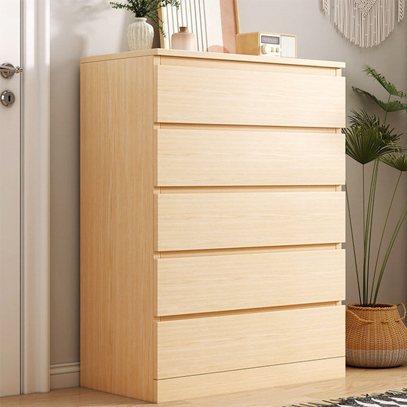 15.74" Wide Modern Wood Accent Chest Rectangle Chest with Drawers 24"L x 16"W x 43"H Natural 5 Clearhalo 'Cabinets & Chests' 'cabinets_chests' 'furn' 'furn_cabinets_chests' 'Furniture' 'Living Room Furniture' 5683171