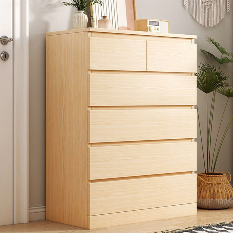 15.74" Wide Modern Wood Accent Chest Rectangle Chest with Drawers 24"L x 16"W x 43"H Natural 6 Clearhalo 'Cabinets & Chests' 'cabinets_chests' 'furn' 'furn_cabinets_chests' 'Furniture' 'Living Room Furniture' 5683173
