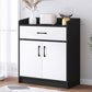 Wood Accent Cabinet with Drawer Contemporary Rectangle Side Cabinet Clearhalo 'Cabinets & Chests' 'cabinets_chests' 'furn' 'furn_cabinets_chests' 'Furniture' 'Living Room Furniture' 5683191