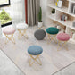 Hermoso Velvet Pouf otomano de color puro Color Round PiseButoman