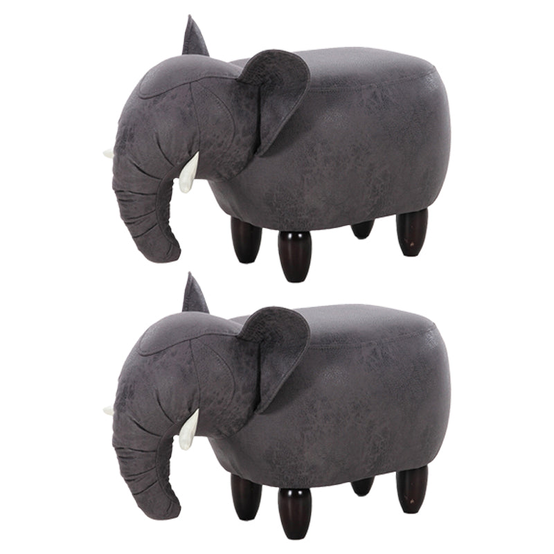 Hedendaagse faux leer gestoffeerde Ottomaanse specialiteitsvorm Pouf