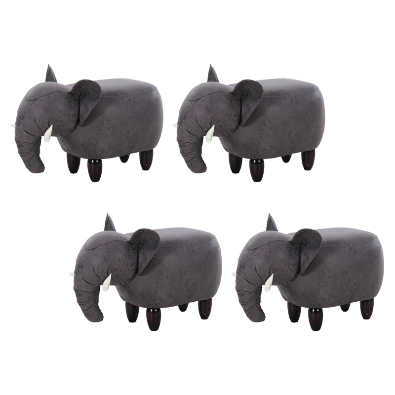 Hedendaagse faux leer gestoffeerde Ottomaanse specialiteitsvorm Pouf