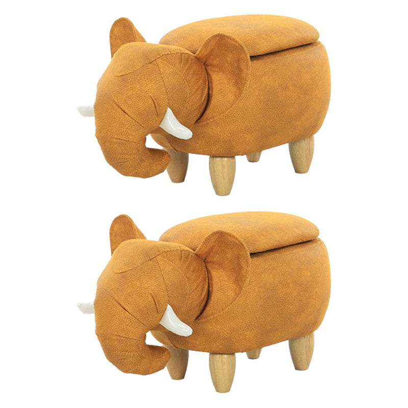 コンテンポラリーフェイクレザー布張りのオスマンスペシャリティシェイププーフ