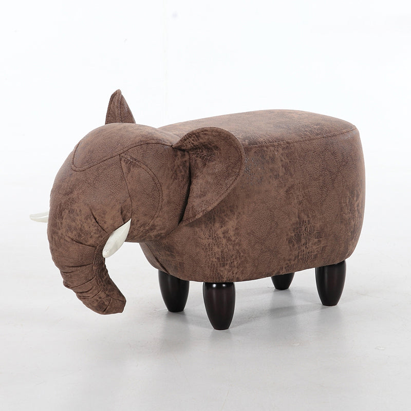 コンテンポラリーフェイクレザー布張りのオスマンスペシャリティシェイププーフ