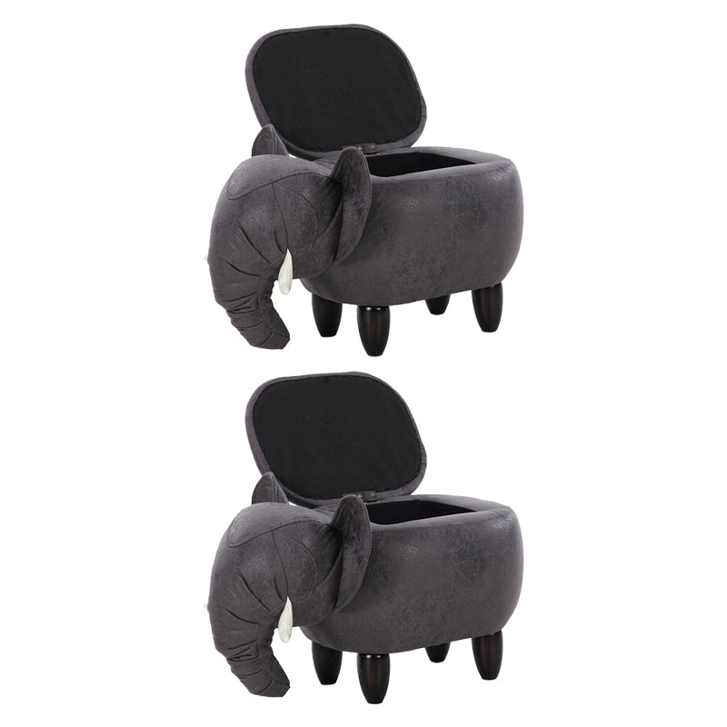 Hedendaagse faux leer gestoffeerde Ottomaanse specialiteitsvorm Pouf