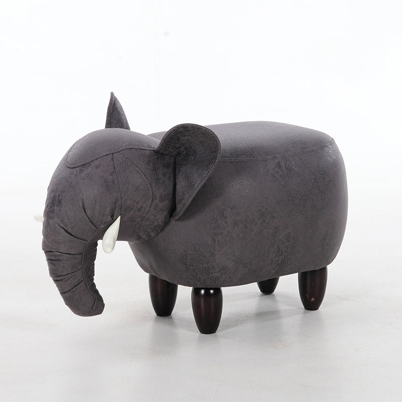 Contemporáneo de cuero de imitación tapizada otomana de otomana de forma especialidad Pouf