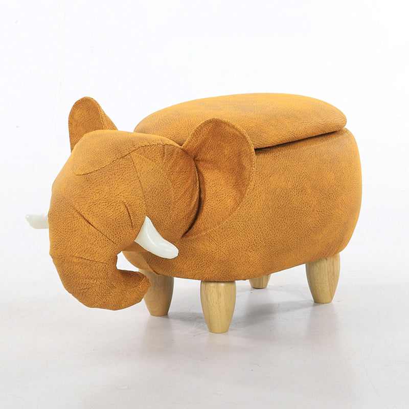 コンテンポラリーフェイクレザー布張りのオスマンスペシャリティシェイププーフ