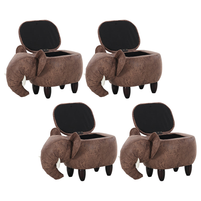 コンテンポラリーフェイクレザー布張りのオスマンスペシャリティシェイププーフ