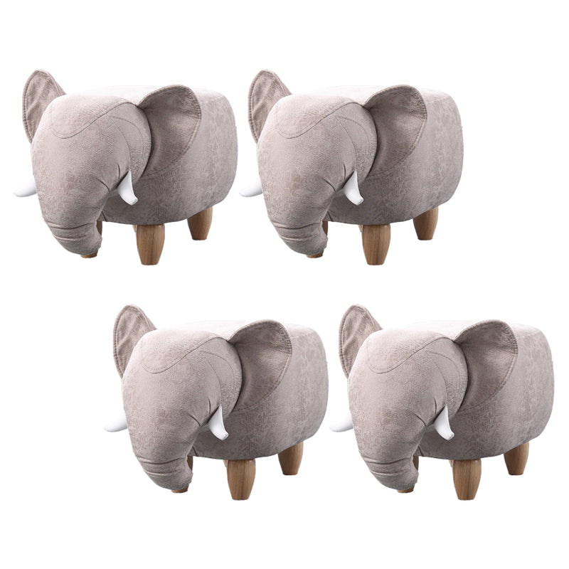 Contemporáneo de cuero de imitación tapizada otomana de otomana de forma especialidad Pouf