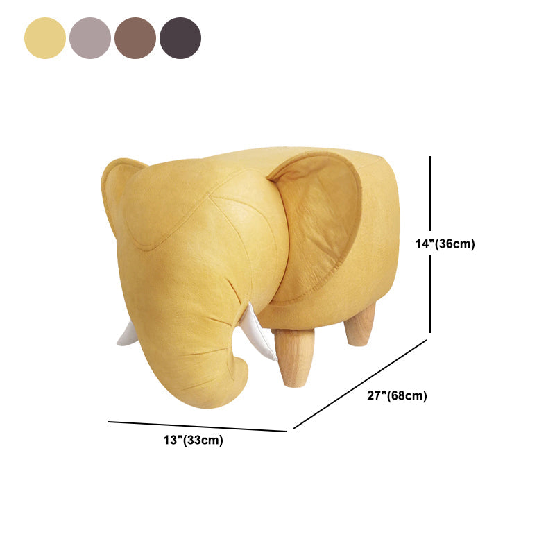 コンテンポラリーフェイクレザー布張りのオスマンスペシャリティシェイププーフ