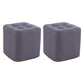 Contemporary Linen Upholstered Ottoman Rectangle/Square Shape Pouf