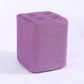 Contemporary Linen Upholstered Ottoman Rectangle/Square Shape Pouf