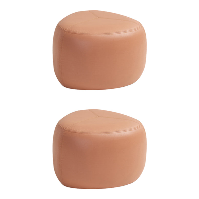Pouf con cuero sintético otomano de moda otomana otomana resistente a Fade